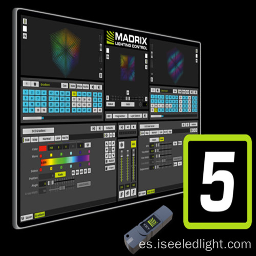 El software más nuevo de Madrix 5 para control de iluminación